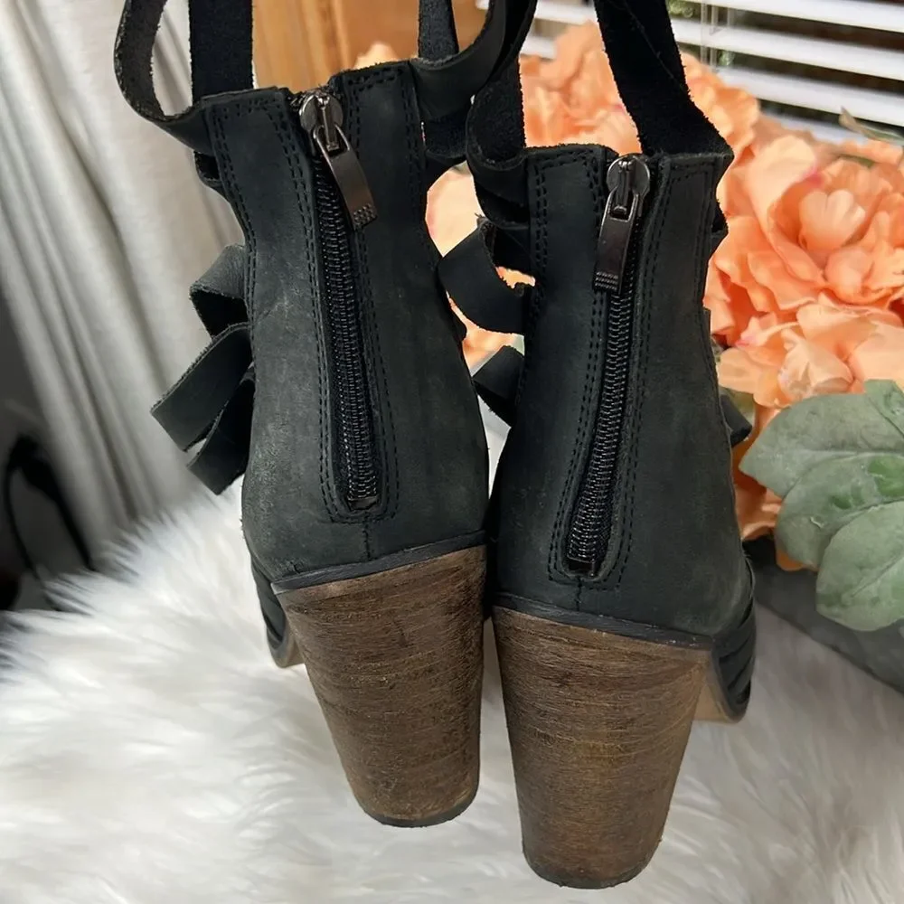 Free People Hybrid Heel Boot Black Size 40 - Picture 5 of 9